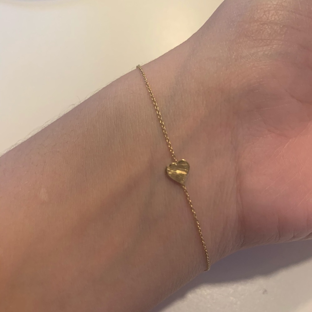 Maya Brenner Gold Heart bracelet